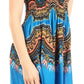 Sakkas Darcia Women's Casual Summer Cocktail Elastic Stretchy Dashiki Print Dress