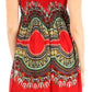 Sakkas Darcia Women's Casual Summer Cocktail Elastic Stretchy Dashiki Print Dress