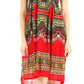 Sakkas Darcia Women's Casual Summer Cocktail Elastic Stretchy Dashiki Print Dress