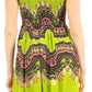 Sakkas Darcia Women's Casual Summer Cocktail Elastic Stretchy Dashiki Print Dress