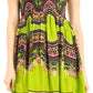 Sakkas Darcia Women's Casual Summer Cocktail Elastic Stretchy Dashiki Print Dress