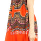 Sakkas Darcia Women's Casual Summer Cocktail Elastic Stretchy Dashiki Print Dress