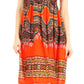 Sakkas Darcia Women's Casual Summer Cocktail Elastic Stretchy Dashiki Print Dress