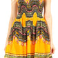 Sakkas Darcia Women's Casual Summer Cocktail Elastic Stretchy Dashiki Print Dress