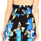 Sakkas Svana Women's V-neck Spaghetti Strap Floral Print Summer Casual Short Dress