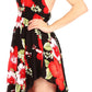 Sakkas Svana Women's V-neck Spaghetti Strap Floral Print Summer Casual Short Dress