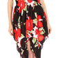 Sakkas Svana Women's V-neck Spaghetti Strap Floral Print Summer Casual Short Dress