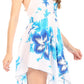 Sakkas Svana Women's V-neck Spaghetti Strap Floral Print Summer Casual Short Dress