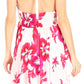 Sakkas Svana Women's V-neck Spaghetti Strap Floral Print Summer Casual Short Dress