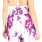Sakkas Svana Women's V-neck Spaghetti Strap Floral Print Summer Casual Short Dress
