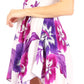 Sakkas Svana Women's V-neck Spaghetti Strap Floral Print Summer Casual Short Dress