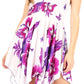 Sakkas Svana Women's V-neck Spaghetti Strap Floral Print Summer Casual Short Dress