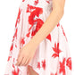 Sakkas Svana Women's V-neck Spaghetti Strap Floral Print Summer Casual Short Dress