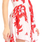 Sakkas Svana Women's V-neck Spaghetti Strap Floral Print Summer Casual Short Dress