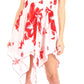 Sakkas Svana Women's V-neck Spaghetti Strap Floral Print Summer Casual Short Dress