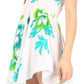 Sakkas Svana Women's V-neck Spaghetti Strap Floral Print Summer Casual Short Dress