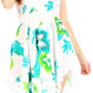 Sakkas Svana Women's V-neck Spaghetti Strap Floral Print Summer Casual Short Dress