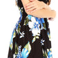 Sakkas Murni Women's Casual Summer Cocktail Elastic Stretchy Floral Print Dress