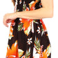 Sakkas Murni Women's Casual Summer Cocktail Elastic Stretchy Floral Print Dress