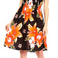 Sakkas Murni Women's Casual Summer Cocktail Elastic Stretchy Floral Print Dress