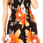 Sakkas Murni Women's Casual Summer Cocktail Elastic Stretchy Floral Print Dress