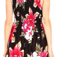 Sakkas Murni Women's Casual Summer Cocktail Elastic Stretchy Floral Print Dress