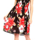 Sakkas Murni Women's Casual Summer Cocktail Elastic Stretchy Floral Print Dress