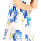 Sakkas Murni Women's Casual Summer Cocktail Elastic Stretchy Floral Print Dress