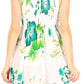 Sakkas Murni Women's Casual Summer Cocktail Elastic Stretchy Floral Print Dress