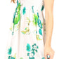 Sakkas Murni Women's Casual Summer Cocktail Elastic Stretchy Floral Print Dress