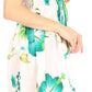 Sakkas Murni Women's Casual Summer Cocktail Elastic Stretchy Floral Print Dress
