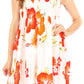 Sakkas Murni Women's Casual Summer Cocktail Elastic Stretchy Floral Print Dress