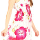 Sakkas Murni Women's Casual Summer Cocktail Elastic Stretchy Floral Print Dress