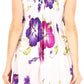Sakkas Murni Women's Casual Summer Cocktail Elastic Stretchy Floral Print Dress