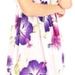 Sakkas Murni Women's Casual Summer Cocktail Elastic Stretchy Floral Print Dress