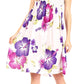 Sakkas Murni Women's Casual Summer Cocktail Elastic Stretchy Floral Print Dress