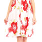Sakkas Murni Women's Casual Summer Cocktail Elastic Stretchy Floral Print Dress