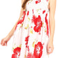 Sakkas Murni Women's Casual Summer Cocktail Elastic Stretchy Floral Print Dress