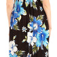 Sakkas Iyabo Women's Sleeveless Casual Summer Floral Print Dress Maxi Long Stretch