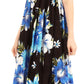 Sakkas Iyabo Women's Sleeveless Casual Summer Floral Print Dress Maxi Long Stretch