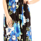 Sakkas Iyabo Women's Sleeveless Casual Summer Floral Print Dress Maxi Long Stretch