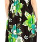 Sakkas Iyabo Women's Sleeveless Casual Summer Floral Print Dress Maxi Long Stretch