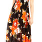 Sakkas Iyabo Women's Sleeveless Casual Summer Floral Print Dress Maxi Long Stretch