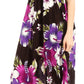 Sakkas Iyabo Women's Sleeveless Casual Summer Floral Print Dress Maxi Long Stretch