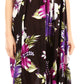 Sakkas Iyabo Women's Sleeveless Casual Summer Floral Print Dress Maxi Long Stretch