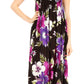 Sakkas Iyabo Women's Sleeveless Casual Summer Floral Print Dress Maxi Long Stretch