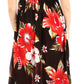 Sakkas Iyabo Women's Sleeveless Casual Summer Floral Print Dress Maxi Long Stretch