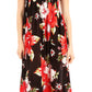 Sakkas Iyabo Women's Sleeveless Casual Summer Floral Print Dress Maxi Long Stretch