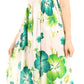 Sakkas Iyabo Women's Sleeveless Casual Summer Floral Print Dress Maxi Long Stretch