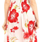 Sakkas Iyabo Women's Sleeveless Casual Summer Floral Print Dress Maxi Long Stretch